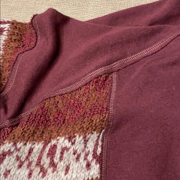 Free people long sleeve top size L oversized - Picture 6 of 6